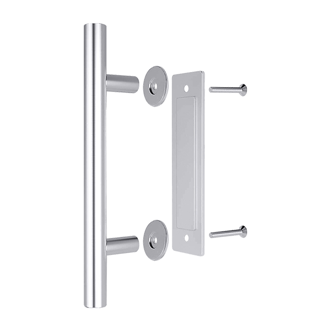 12" Barn Door Handle Sliding Flush Pull Wood Door Gate Hardware Stainless Steel