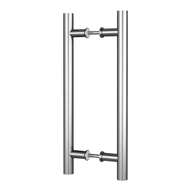 Round 300mm Push Pull Stainless Steel Door Handle Entrance Entry Shower Glass