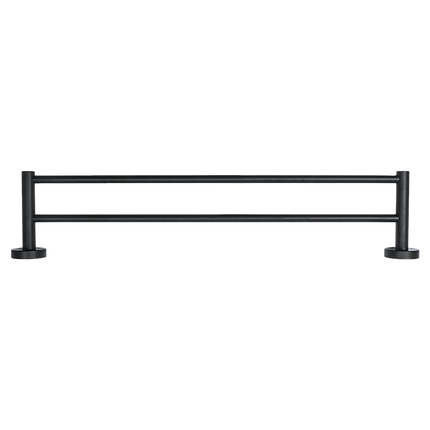 Single Classic Towel Bar Rail Bathroom Electroplated Matte Black Finish