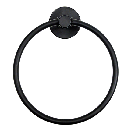 Classic Towel Bar Rail Ring Electroplated Matte Black Finish