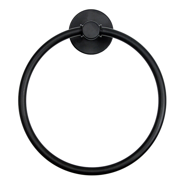 Classic Towel Bar Rail Ring Electroplated Matte Black Finish