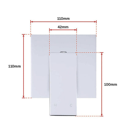 Chrome Bathroom Shower Wall Mixer w/ WaterMark