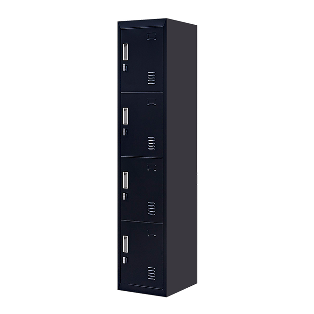 4-Door Vertical Locker for Office Gym Shed School Home Storage