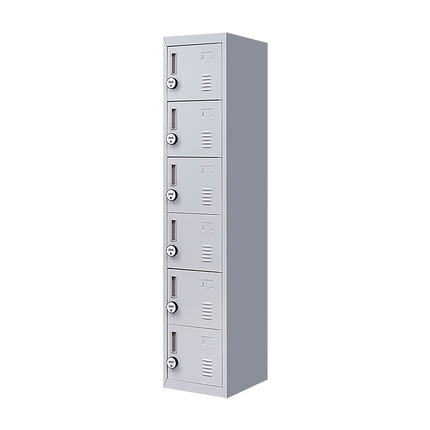 6-Door Locker for Office Gym Shed School Home Storage