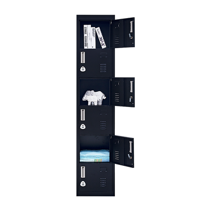 6-Door Locker for Office Gym Shed School Home Storage