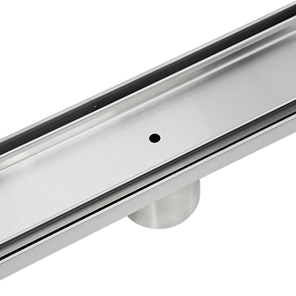 1000mm Tile Insert Bathroom Shower Stainless Steel Grate Drain w/Centre outlet Floor Waste