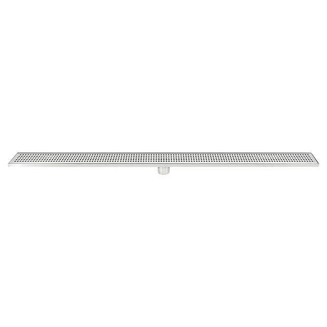 1200mm Tile Insert Bathroom Shower Stainless Steel Grate Drain w/Centre outlet Floor Waste