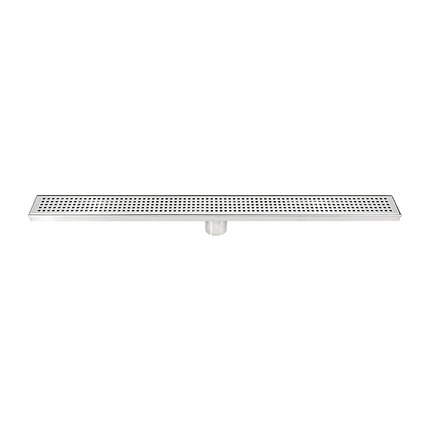 800mm Bathroom Shower Stainless Steel Grate Drain w/Centre outlet Floor Waste