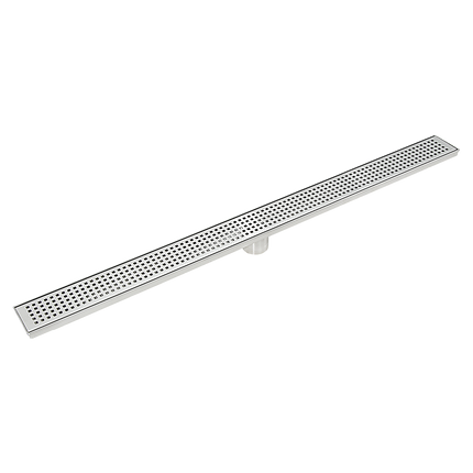 900mm Bathroom Shower Stainless Steel Grate Drain w/Centre outlet Floor Waste Square Pattern