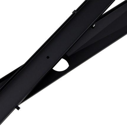 900mm Tile Insert Bathroom Shower Black Grate Drain w/Centre outlet Floor Waste