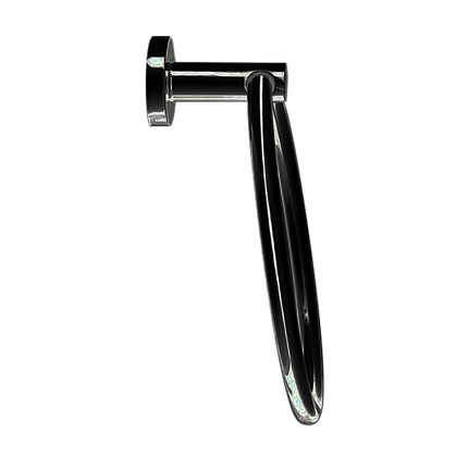 Classic Towel Bar Rail Ring Matte Black Finish