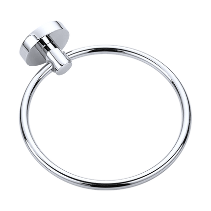 Classic Chrome Towel Bar Rail Ring Bathroom