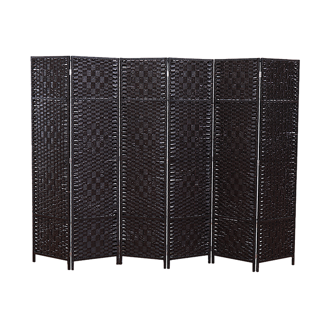 6 Panel Room Divider Screen Privacy Rattan Dividers Stand Fold