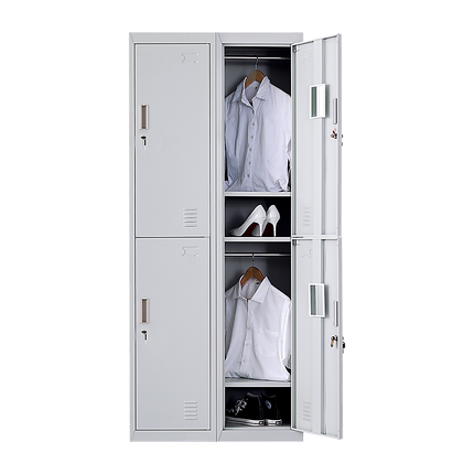 Four-Door Office Gym Shed Storage Locker