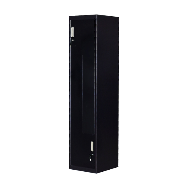 Black Two-Door L-shaped Office Gym Shed Storage Lockers