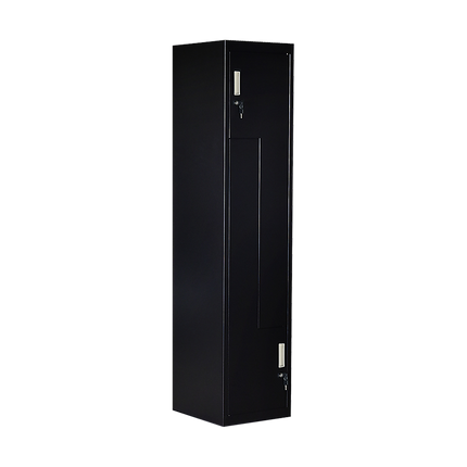 Black Two-Door L-shaped Office Gym Shed Storage Lockers