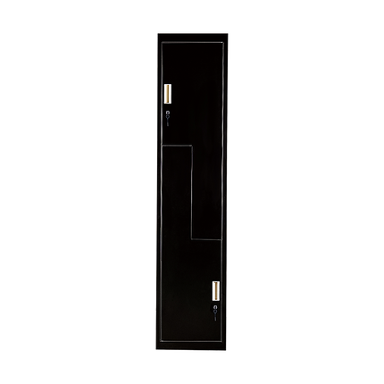 Black Two-Door L-shaped Office Gym Shed Storage Lockers