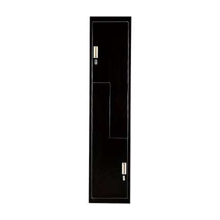 Black Two-Door L-shaped Office Gym Shed Storage Lockers