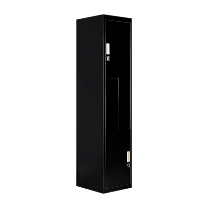 Black Two-Door L-shaped Office Gym Shed Storage Lockers