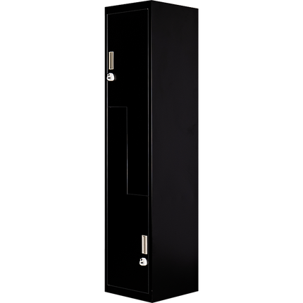 Black Two-Door L-shaped Office Gym Shed Storage Lockers
