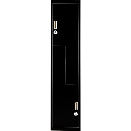 Black Two-Door L-shaped Office Gym Shed Storage Lockers
