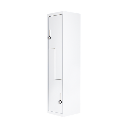 Grey Two-Door L-shaped Office Gym Shed Storage Lockers
