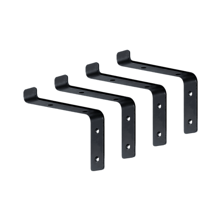 Floating Wall Shelf Brackets Heavy Duty Rustic Industrial 4-Pack