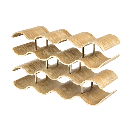 Wooden Wave Wine Rack/Creative Home Grape Wine Holder Shelf Cabinet/Bottle Rack