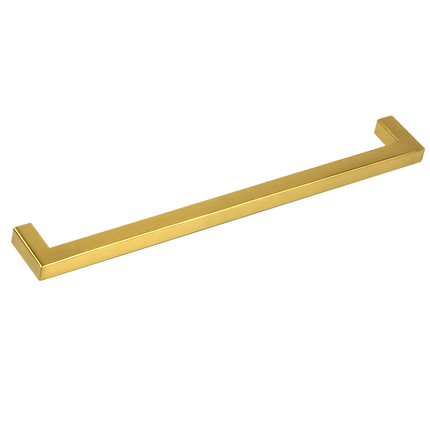 15x Brushed Brass Drawer Pulls Kitchen Cabinet Handles - Gold Finish 256mm
