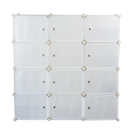 White Cube DIY Shoe Cabinet Rack Storage Portable Stackable Organiser Stand