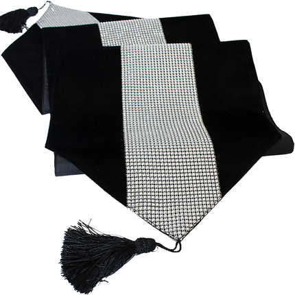 72" Velvet Table Runner + Dining Placemats Table Place Mats Decor