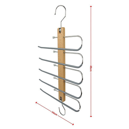 Pants Clothes Coat Hanger Non-slip Magic Space Saver Closet Organizer Rack