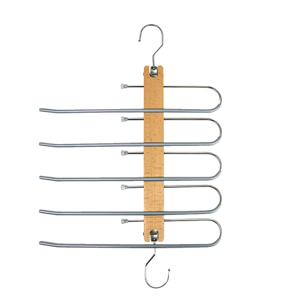 Pants Clothes Coat Hanger Non-slip Magic Space Saver Closet Organizer Rack