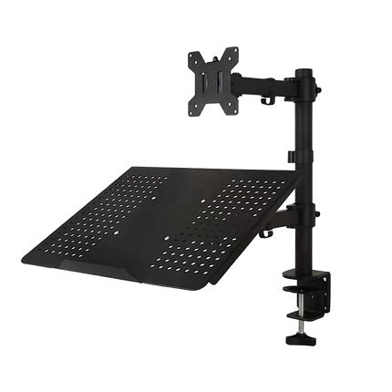Monitor Mount & Laptop and Tablet Shelf Stands Holders Adjustable Workspace Arm