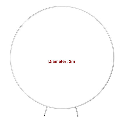 2M Wedding Hoop Round Circle Arch Backdrop Flower Display Stand Frame Background