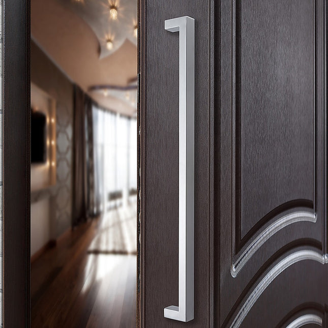 Entrance Door Pull Handle Brushed satin 800mm