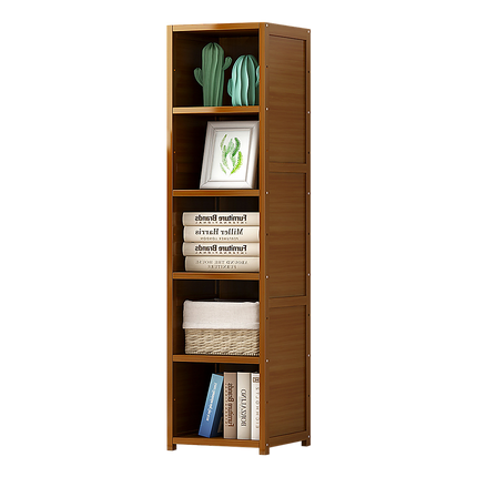 Bamboo Shelf Bookcase Display Storage Rack Stand Livingroom Bedroom