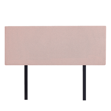Linen Fabric Double Bed Deluxe Headboard Bedhead - Pale Pink