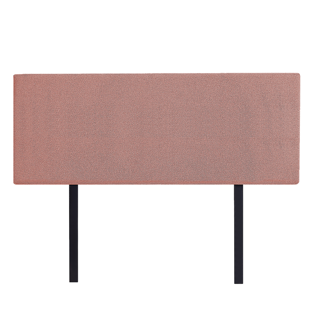 Linen Fabric Queen Bed Deluxe Headboard Bedhead - Pearl Copper Brown