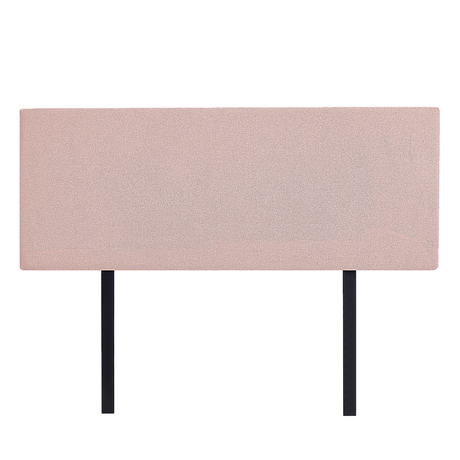 Linen Fabric Queen Bed Deluxe Headboard Bedhead - Pale Pink