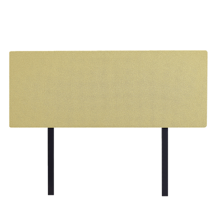 Linen Fabric Queen Bed Deluxe Headboard Bedhead - Sulfur Yellow