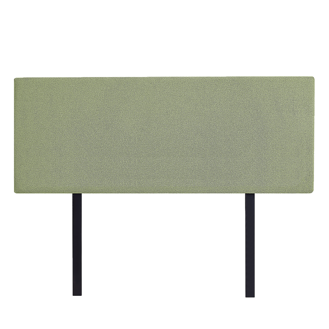 Linen Fabric Queen Bed Deluxe Headboard Bedhead - Olive Green