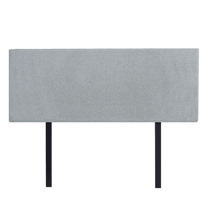 Linen Fabric Queen Bed Deluxe Headboard Bedhead - Stone Grey