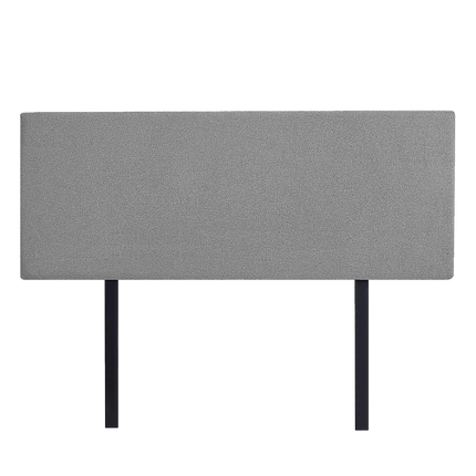 Linen Fabric Queen Bed Deluxe Headboard Bedhead - Night Ash