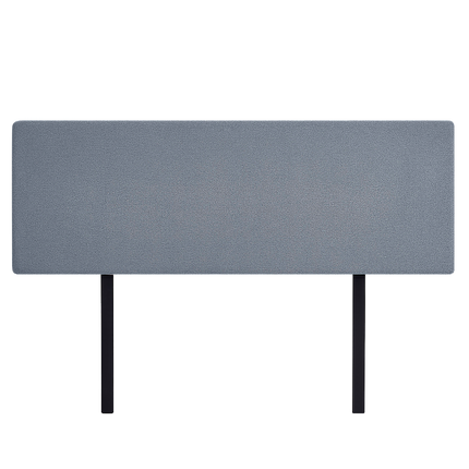 Linen Fabric King Bed Deluxe Headboard Bedhead - Berlin Blue