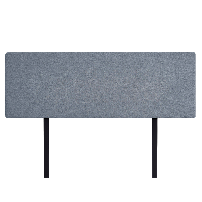 Linen Fabric King Bed Deluxe Headboard Bedhead - Berlin Blue