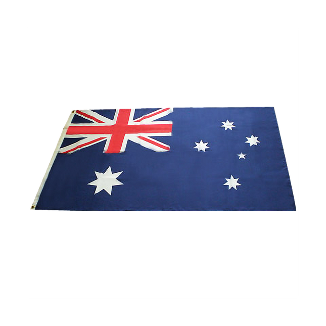 Australian Flag Heavy Duty Woven Spun Poly Australia Flag Metal Clips