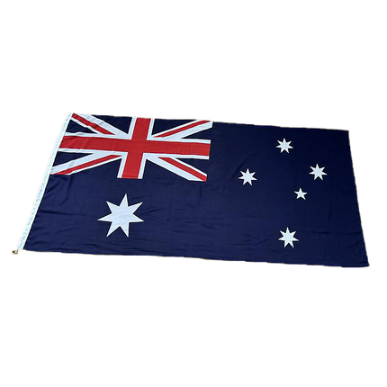 Australian Flag Heavy Duty Woven Spun Poly Australia Flag Metal Clips