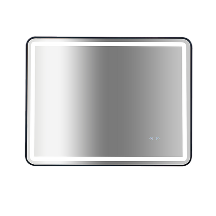 Rectangular Mirror LED Anti-Fog Illuminated Bathroom Living Room - 90x70cm