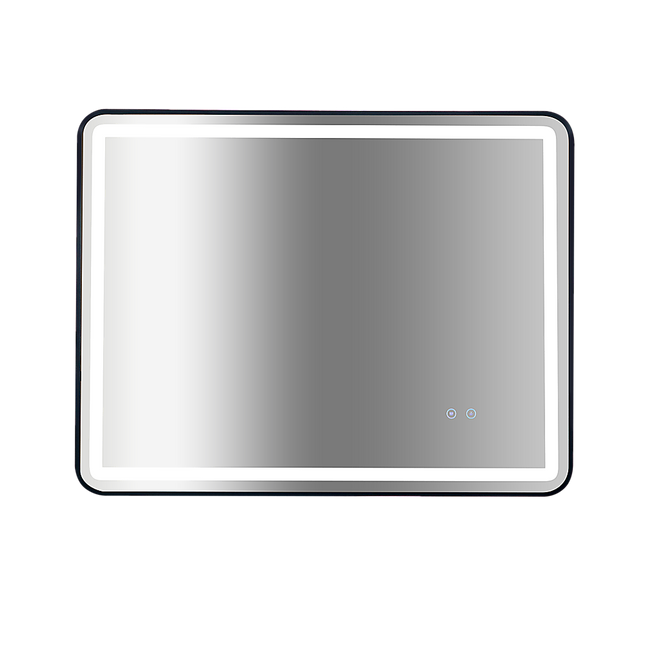 Rectangular Mirror LED Anti-Fog Illuminated Bathroom Living Room - 90x70cm
